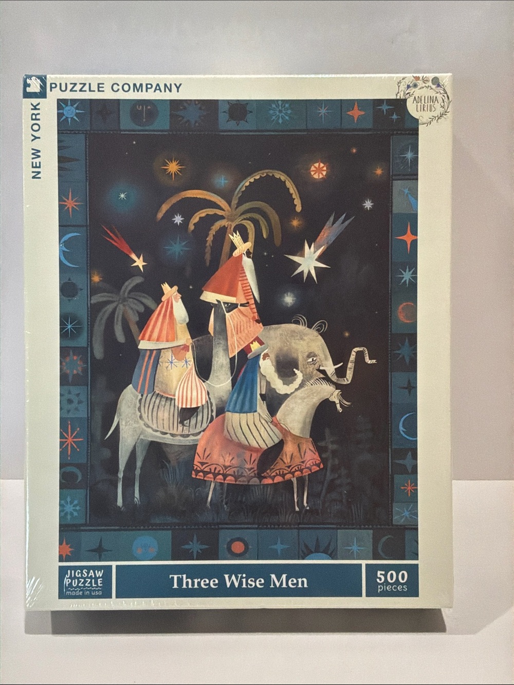 SEALED New York Puzzle Company "Three Wise Men” 500 Piece Puzzle